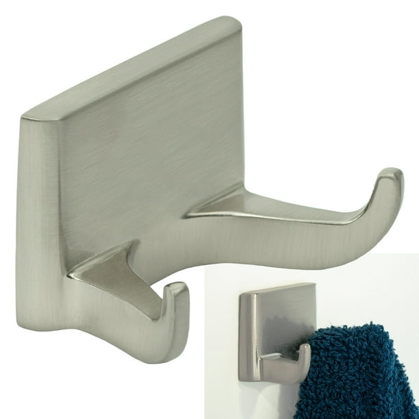 Brushed Nickel Randall Double Robe Hook Bath Accessories Bathroom Hardware Brushed Nickel Randall Double Robe Hook Bath Accessories Bathroom Hardware